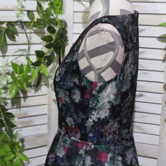 Tahari Jacquard Floral Fit and Flare Dress (1415) - Picture 14 of 16